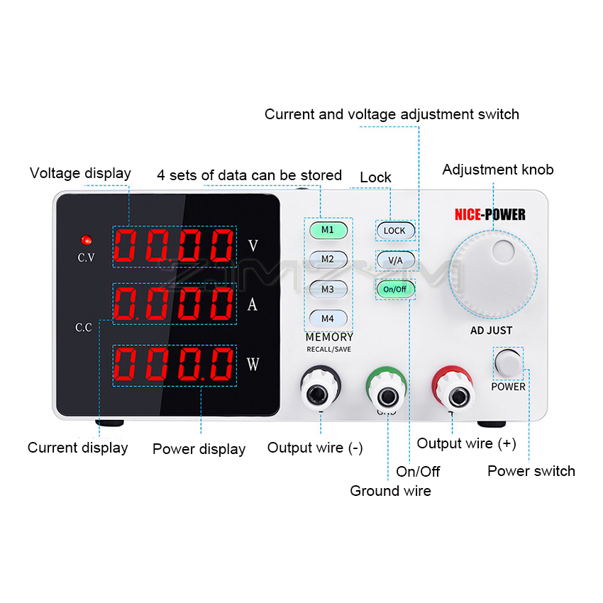 2025 hot sale Lab Programmable - High Precision Adjustable Lab Power Supply 120V 3A ulasan dan harga