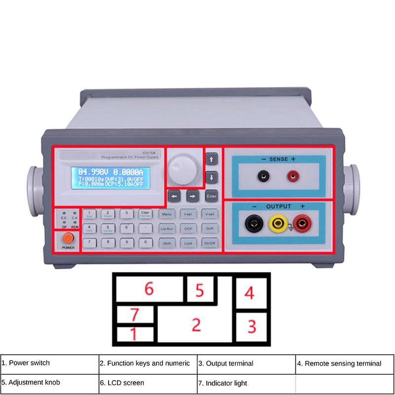 Laboratory adjustable 30V 60V  - Programmable Dc Power Supply 60V 10A ulasan dan harga