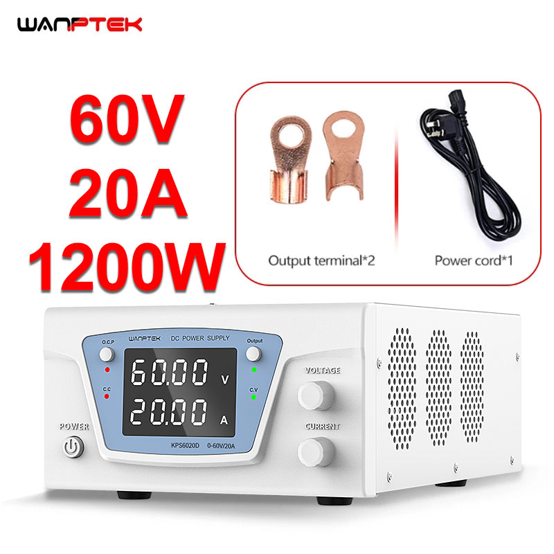 Wanptek Lab DC Power Supply Ad - High Power 60V 20A Bench Power Supply ulasan dan harga