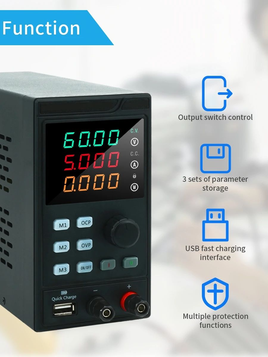 MYAMI 30V 32V 10A with USB/RS4 - Programmable Dc Power Supply 60V 10A ulasan dan harga